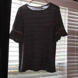 Loft Fringe Sleeve Top